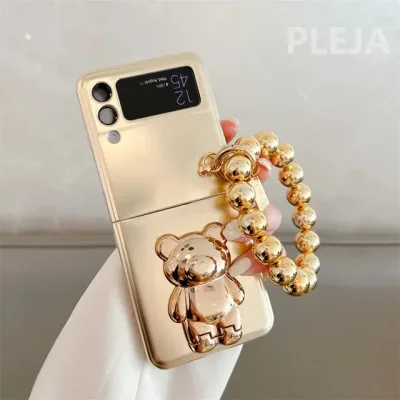 Funda para celular con diseño de oso dorado