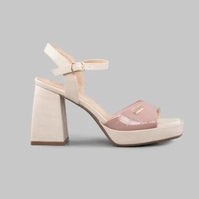 Tacones Natural para dama color beige
