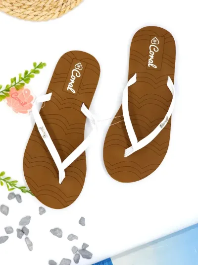 Sandalias Uvita white Pu Coral para dama