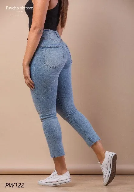 Jeans Psycho Sixteen PW122 para dama color azul