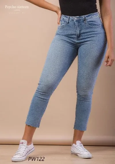 Jeans Psycho Sixteen PW122 para dama color azul