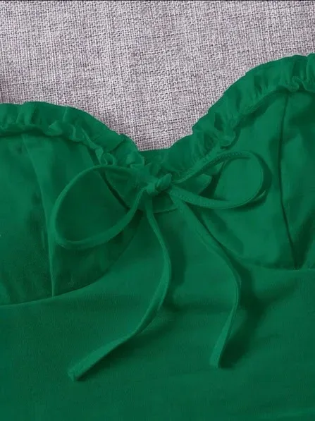 Crop top para dama color verde