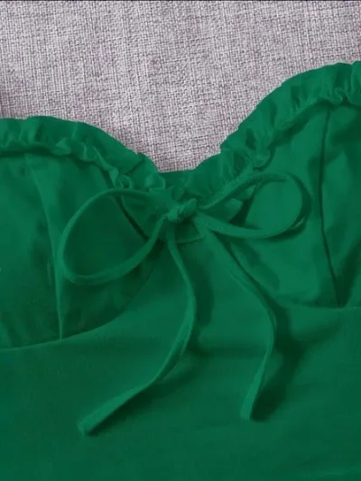 Crop top para dama color verde