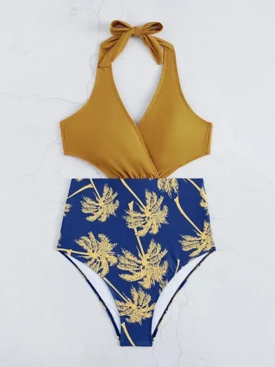 Vestido de baño para dama diseño tropical