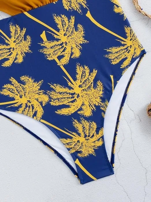 Vestido de baño para dama diseño tropical