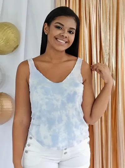 Blusa American Eagle para dama color celeste