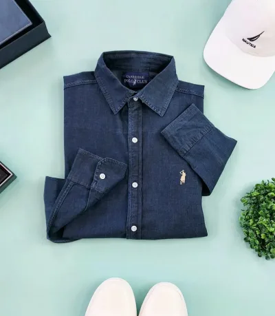 Camisa Cambridge Polo Club para Calleros Color Azul