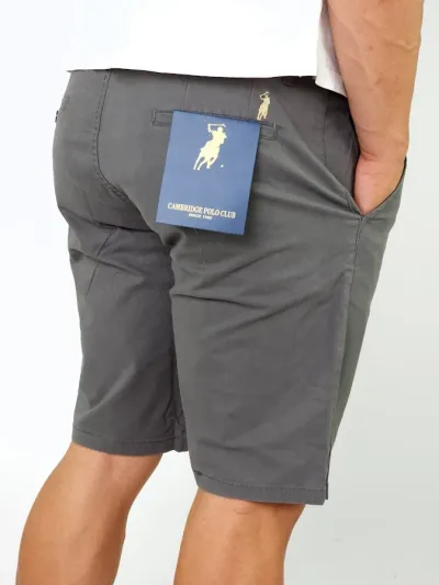 Short Cambridge Polo Club para caballero color gris CSHCA-0137