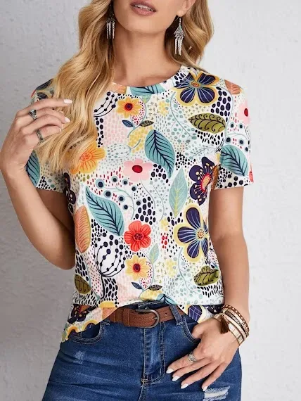 Blusa para dama diseño floral