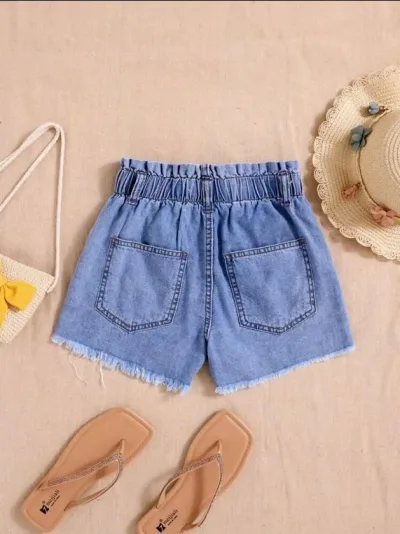 Short para niña de mezclilla