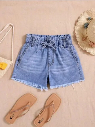 Short para niña de mezclilla
