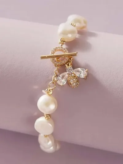 Pulsera para dama de fantasia con diseño de abeja