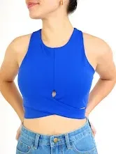Crop Top para dama color azul