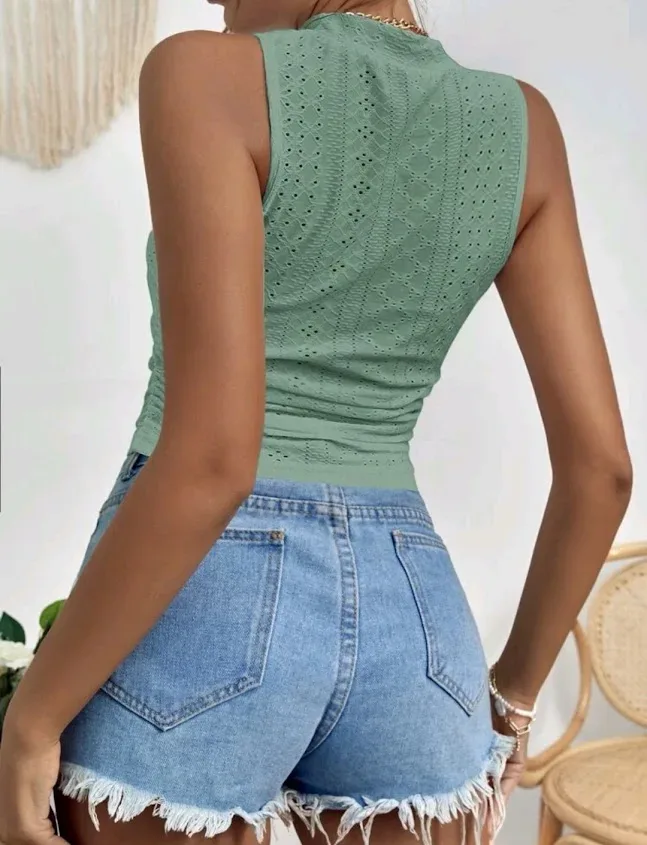 Blusa para dama color verde