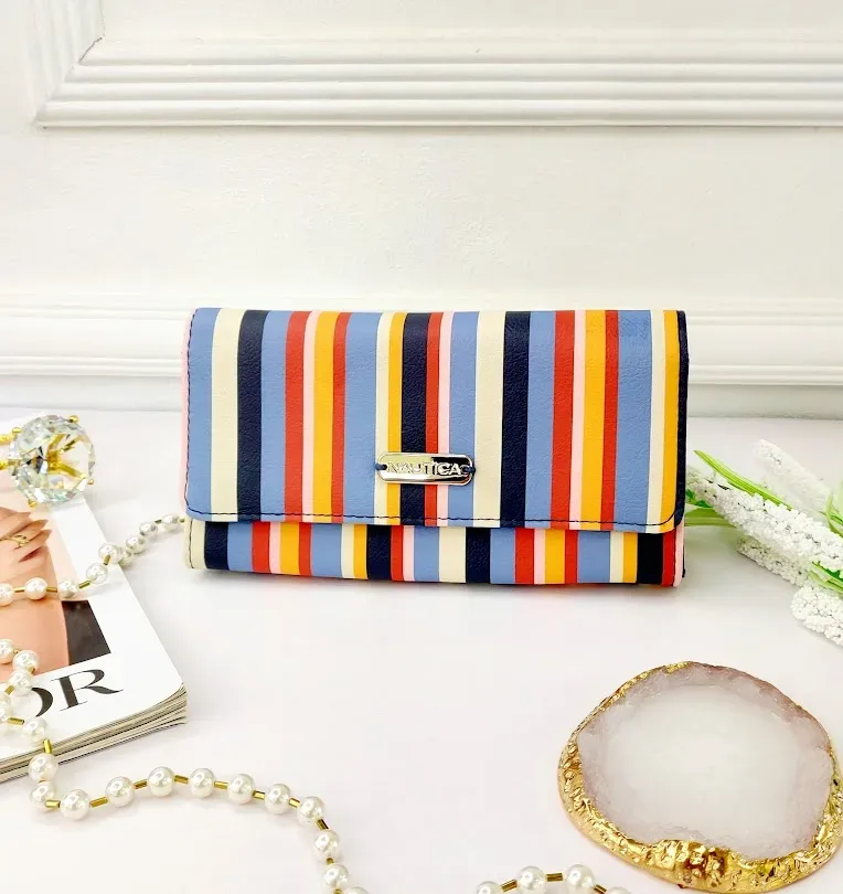 Cartera Naútica para dama multicolor