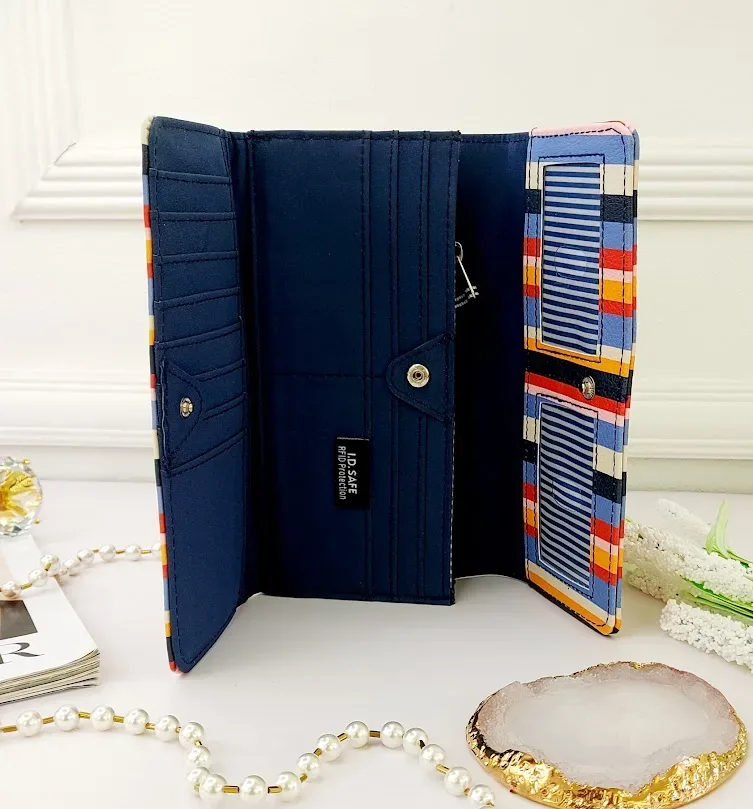 Cartera Naútica para dama multicolor