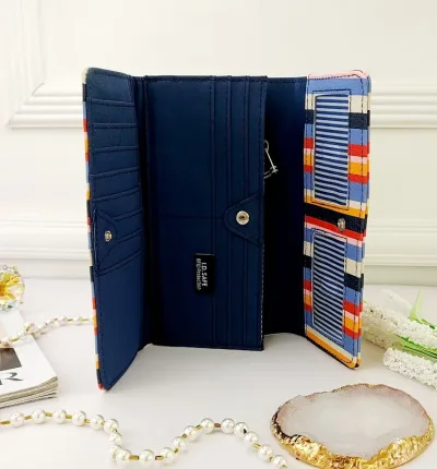 Cartera Naútica para dama multicolor