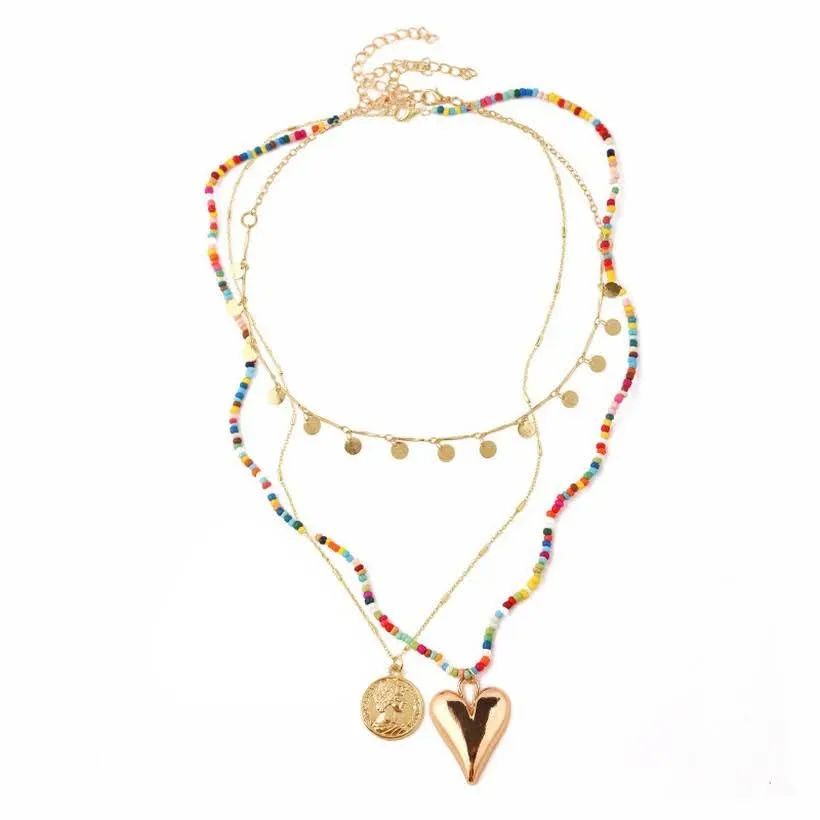 Set de collares para dama multicolor