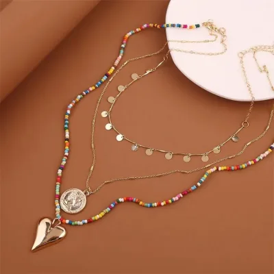 Set de collares para dama multicolor