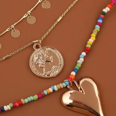 Set de collares para dama multicolor