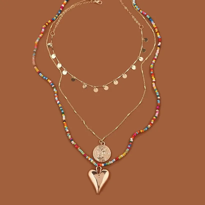 Set de collares para dama multicolor