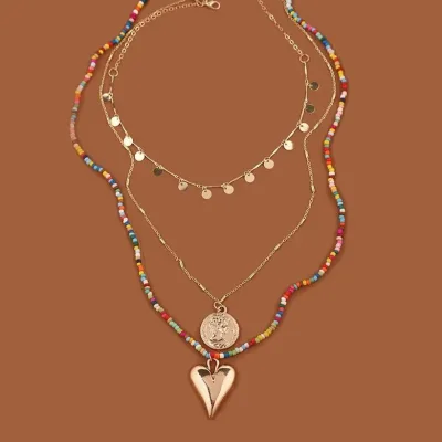 Set de collares para dama multicolor