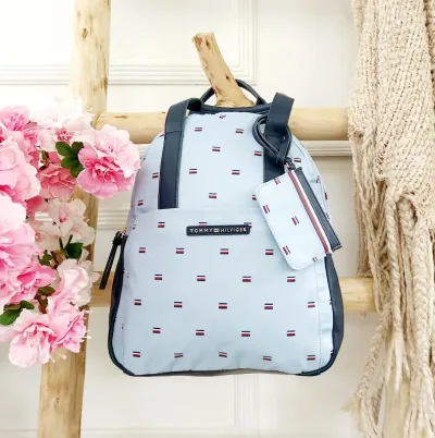 Bolso Tommy Hilfiger para dama color celeste