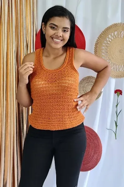 Blusa para dama color terracota