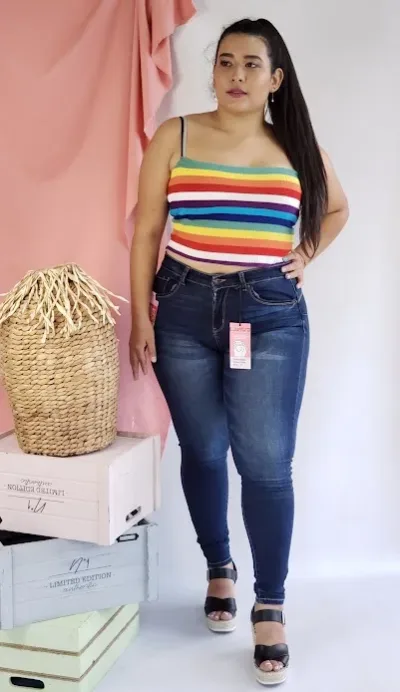 Jeans Wax Jean #90500 para dama color azul