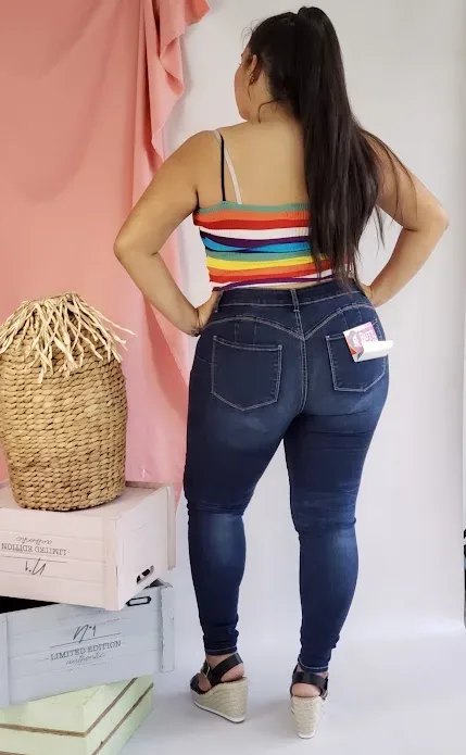 Jeans Wax Jean #90500 para dama color azul