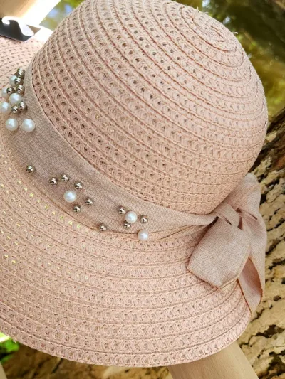 Sombrero para dama color rosado