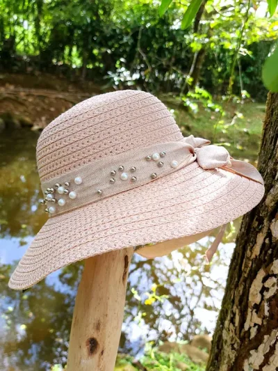 Sombrero para dama color rosado