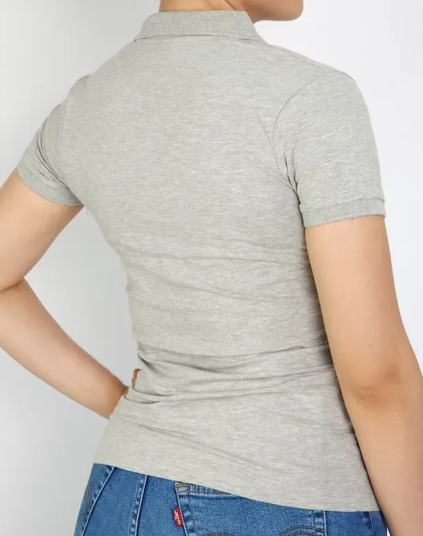 Camiseta Polo Cambrige Club para dama color  gris claro