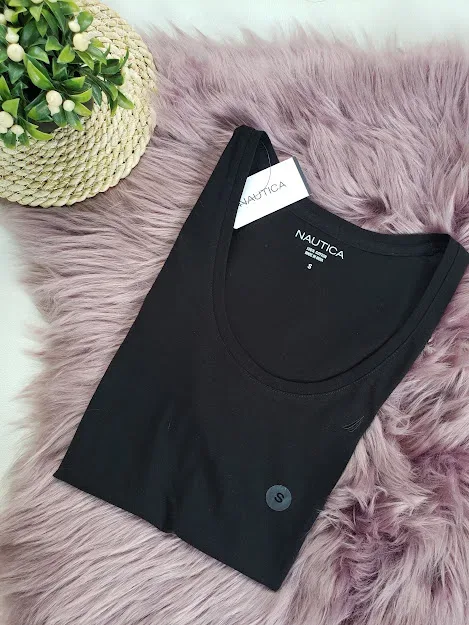 Camiseta Náutica para dama color negro