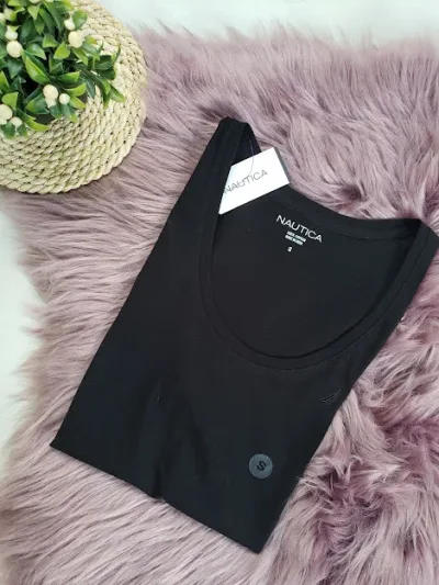 Camiseta Náutica para dama color negro