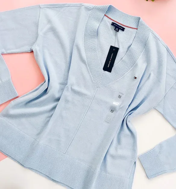 Sueter Tommy Hilfiger para Dama color celeste