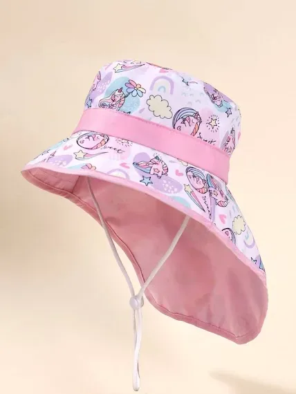 Sombrero para niña color rosado