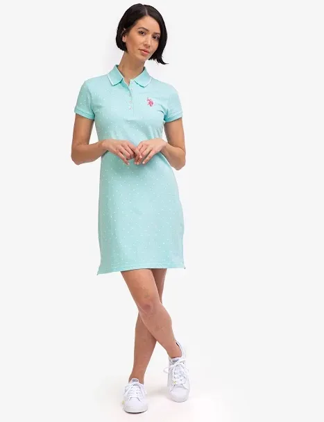 Vestido U.S.Polo ASSN para dama diseño de lunares