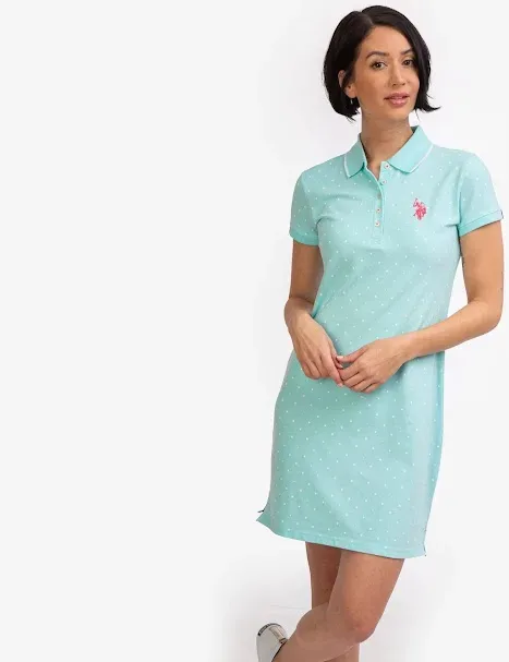 Vestido U.S.Polo ASSN para dama diseño de lunares