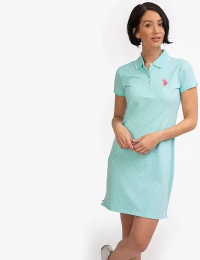 Vestido U.S.Polo ASSN para dama diseño de lunares