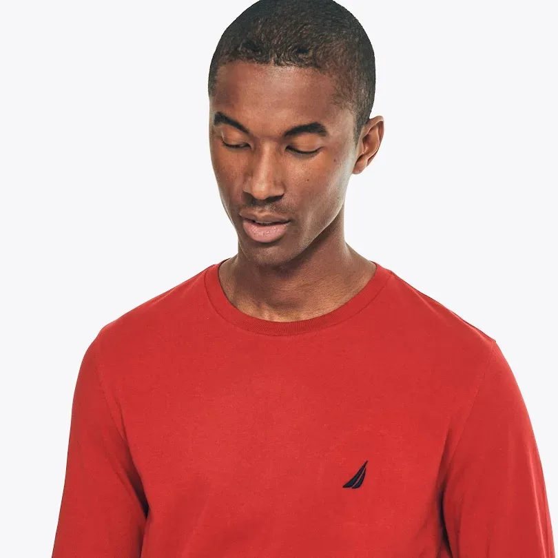 Camiseta Náutica manga larga color rojo
