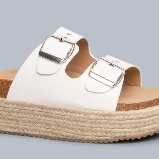 Sandalias Coral para dama color blanco BIANCA WHITE