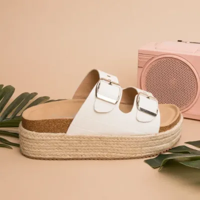 Sandalias Coral para dama color blanco BIANCA WHITE