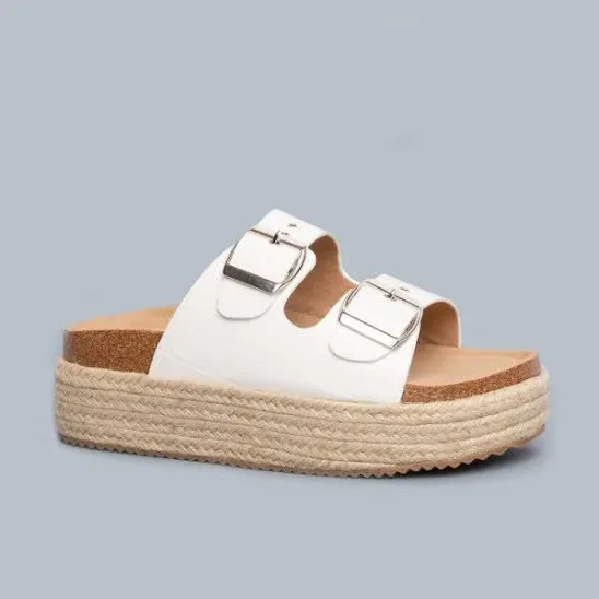Sandalias Coral para dama color blanco BIANCA WHITE