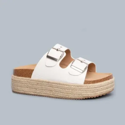 Sandalias Coral para dama color blanco BIANCA WHITE