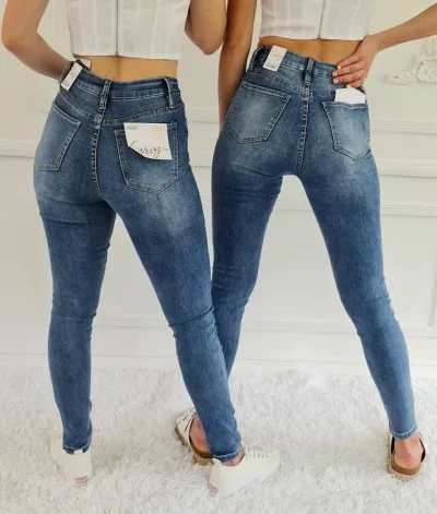 Jeans YMI skinny para dama 1534M color azul