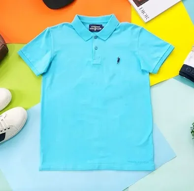 Camiseta Cambridge Polo Club para caballero color celeste