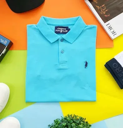 Camiseta Cambridge Polo Club para caballero color celeste