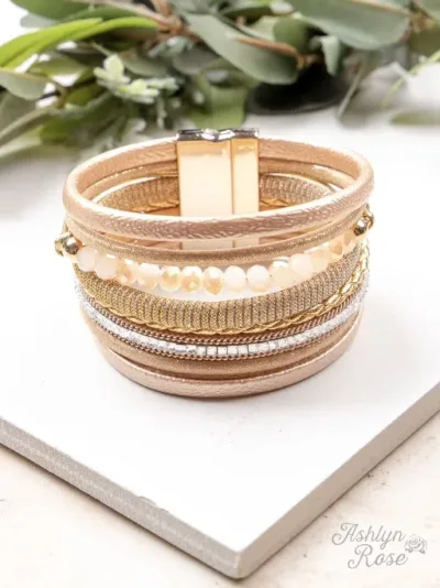 Pulsera para dama color beige