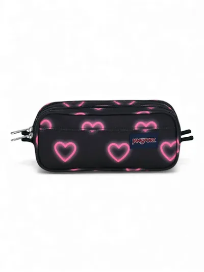 Cartuchera Jansport Happy Hearts JS00T49CGY6 COLOR NEGRO